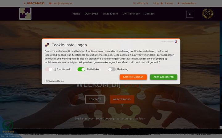 Screenshot of bvent.nl