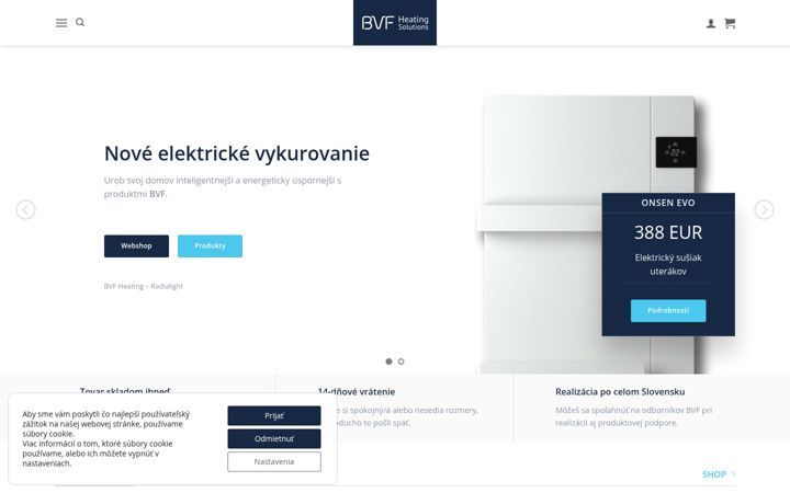 Screenshot of bvfheating.sk