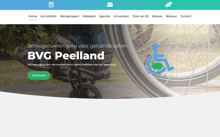 Snimka zaslona za bvg-peelland.nl