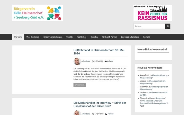 Captură de ecran a bvh-koeln.de