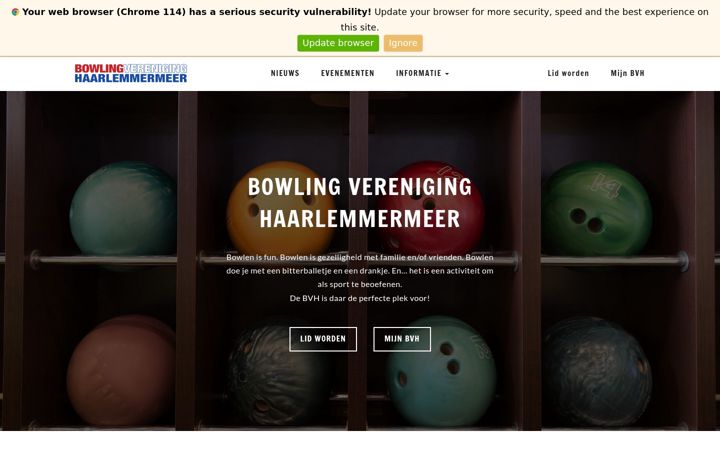 Screenshot of bvhmeer.nl
