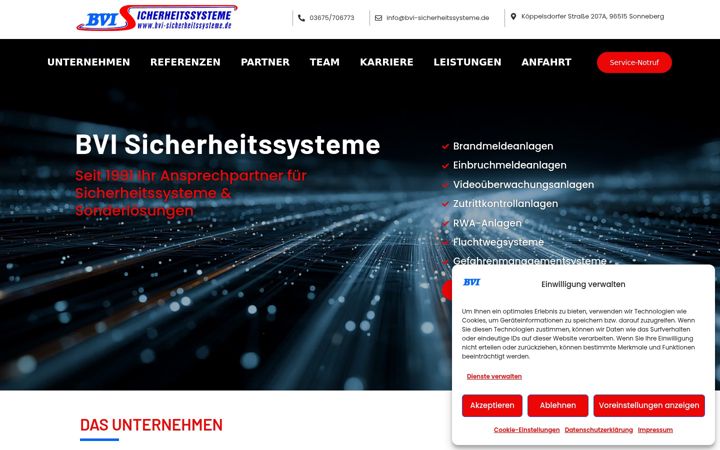 Screenshot of bvi-sicherheitssysteme.de