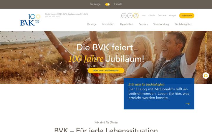 Screenshot of bvk.ch