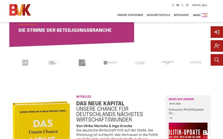 Screenshot of bvkap.de