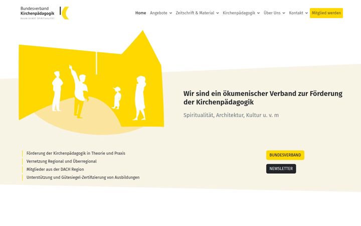 Screenshot of bvkirchenpaedagogik.de
