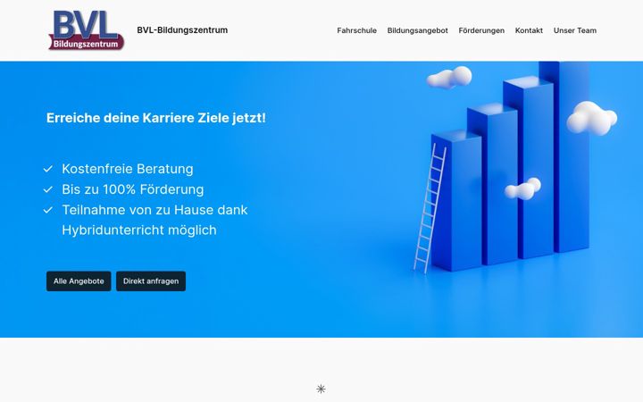 Snímek obrazovky bvl-schulungszentrum.de