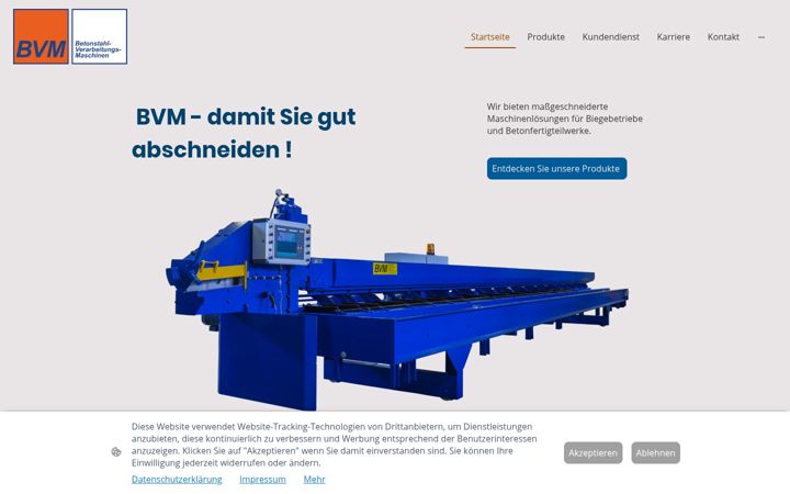 Screenshot of bvm-gmbh.com