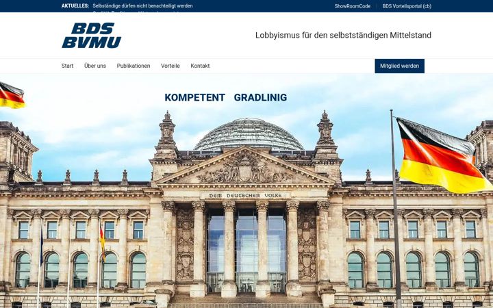 Screenshot of bvmu.de