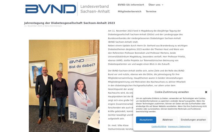 Ekraanipilt saidist bvnd-sa.de