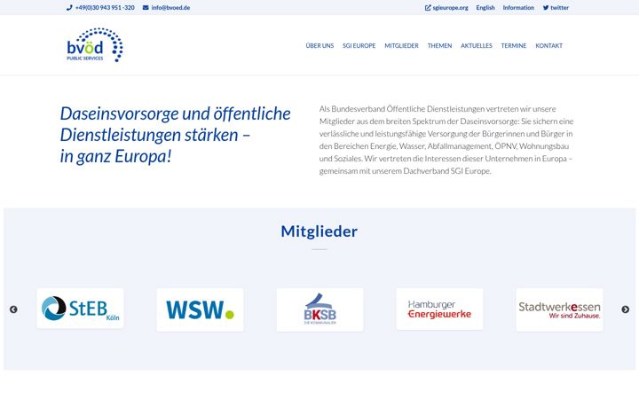 Ekraanipilt saidist bvoed.de