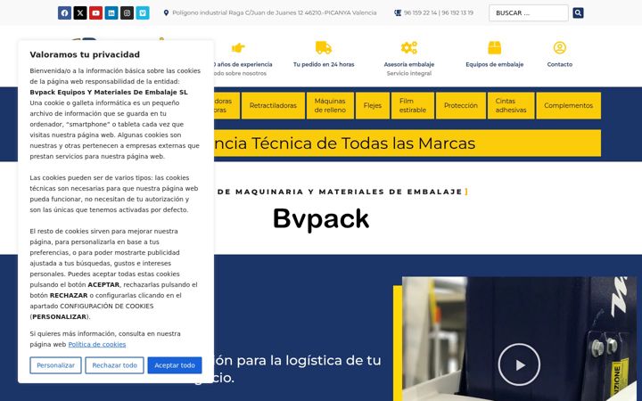 Screenshot of bvpack.es