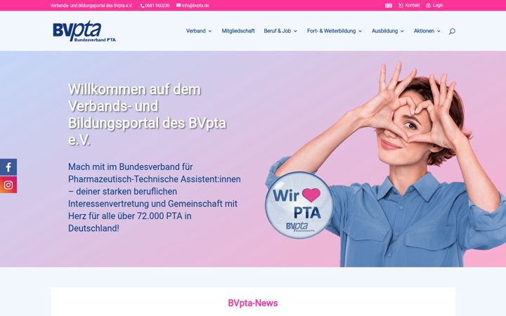 Ekraanipilt saidist bvpta.de