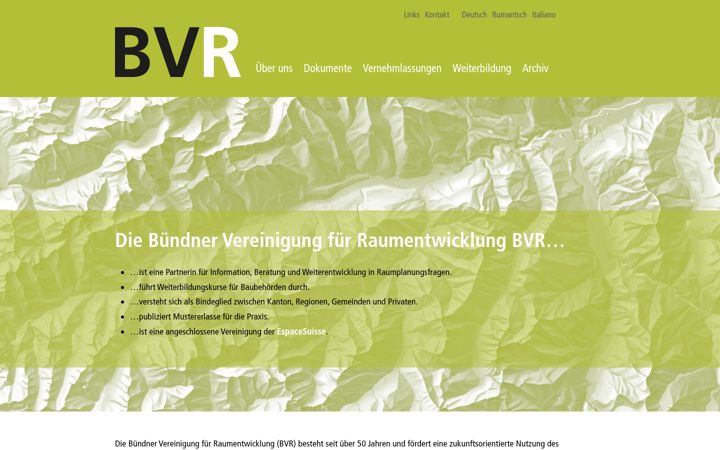 Screenshot of bvr.ch