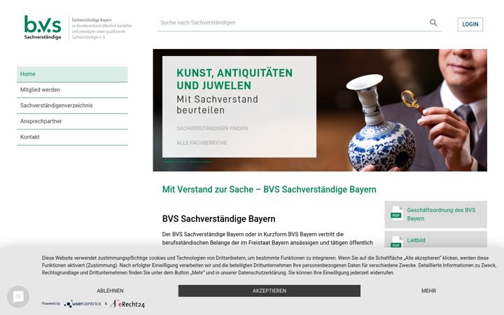 Screenshot of bvs-bayern.de
