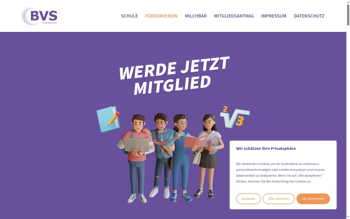 Sutikimo reklamjuostės, rodytos prieš bet kokią sąveiką, ekrano kopija