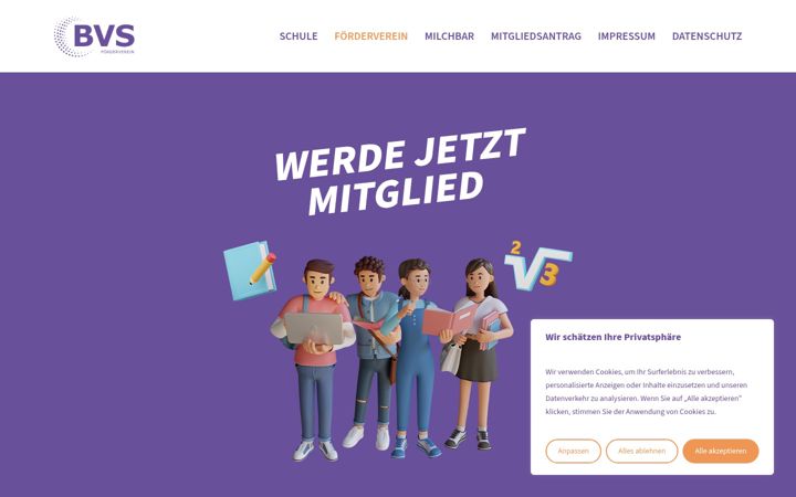 Screenshot of bvs-foerderverein.de