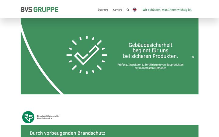 Screenshot of bvs-gruppe.at