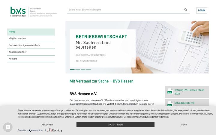 Screenshot of bvs-hessen.de