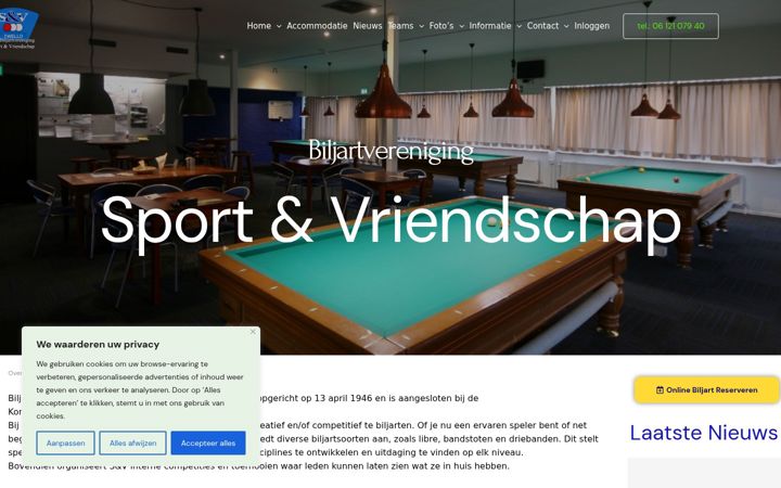 Screenshot του bvsenv.nl