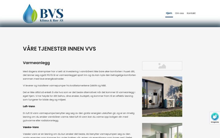 Screenshot of bvsklimaror.no