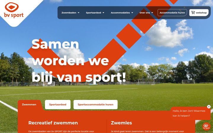 Screenshot of bvsport.nl