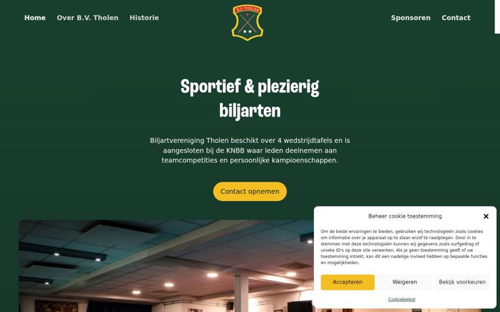 Screenshot του bvtholen.nl
