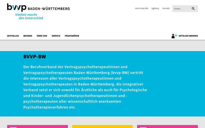 Screenshot of bvvp-bw-intern.de