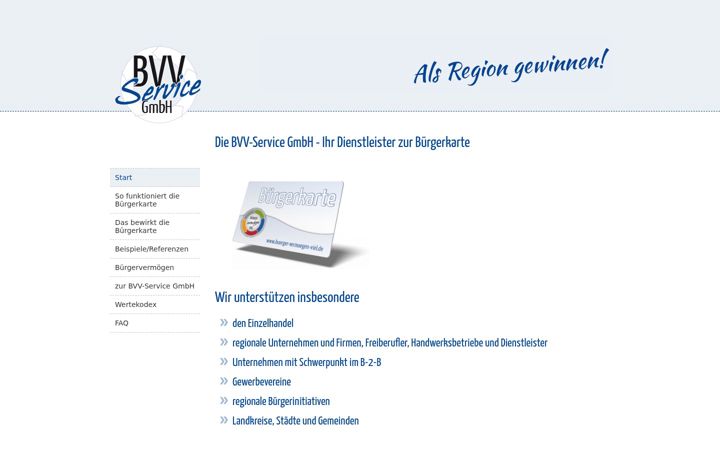 Screenshot of bvvservice.de