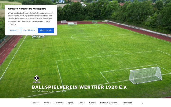 Skjámynd af bvwerther.de