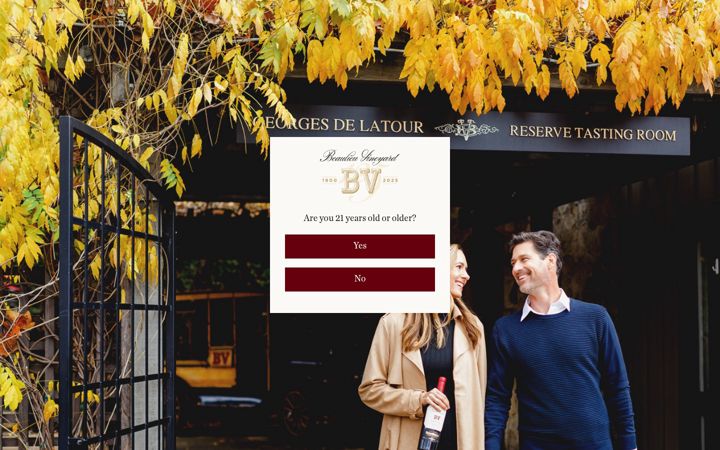 Screenshot of bvwines.com