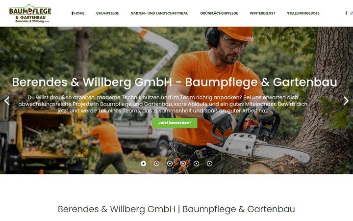Screenshot of bw-baumpflege.de
