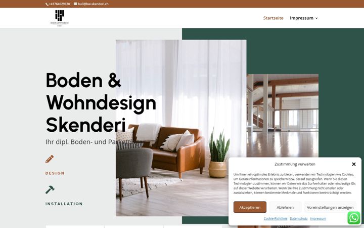 Screenshot of bw-skenderi.ch