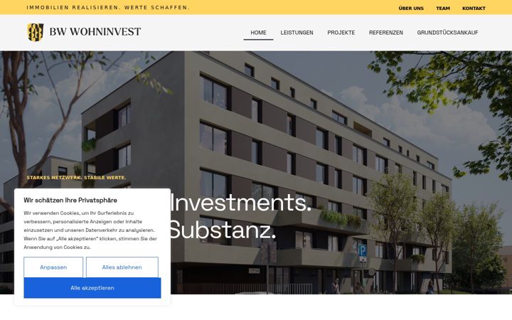 Screenshot of bw-wohninvest.de