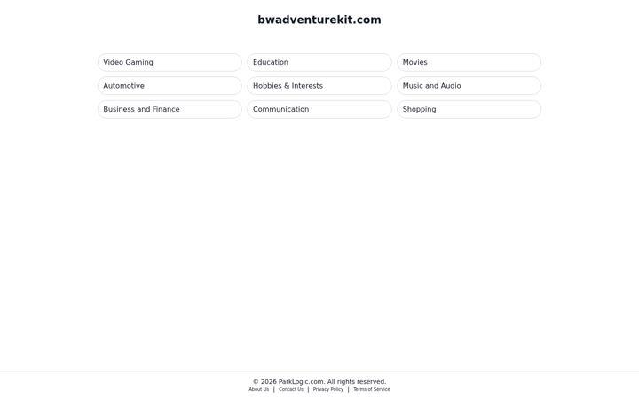 Screenshot of bwadventurekit.com
