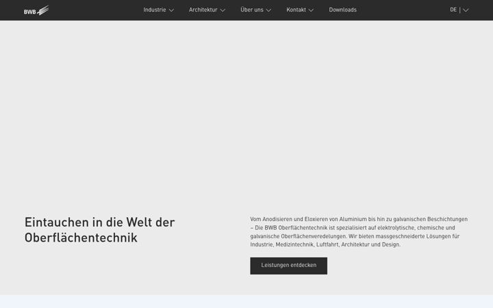 Screenshot of bwb-group.com
