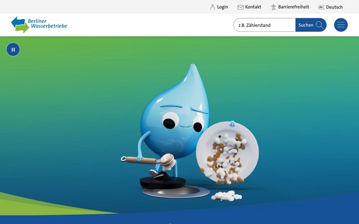 Screenshot of bwb.de