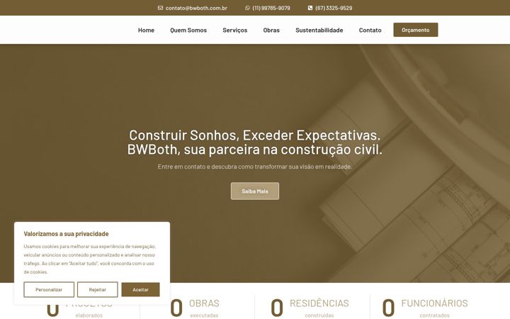 Screenshot of bwboth.com.br