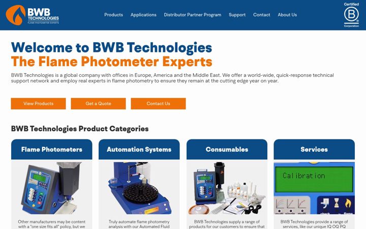 Screenshot of bwbtech.com