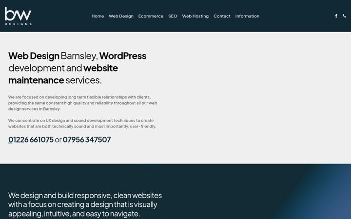 Screenshot ta' bwdesigns.co.uk