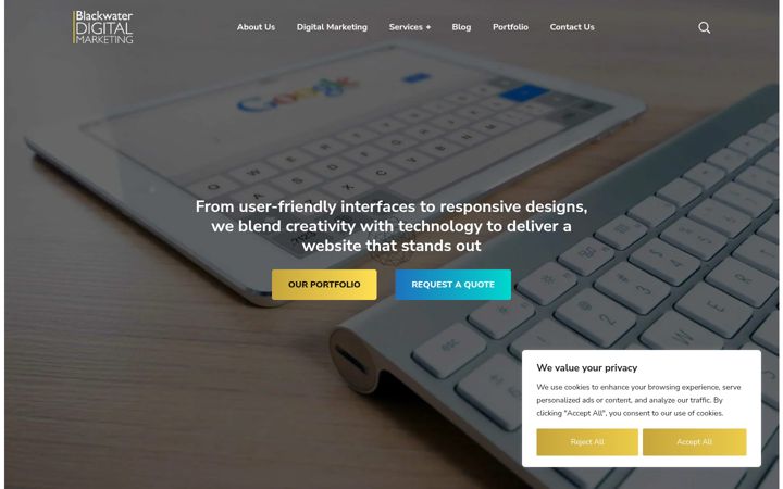Screenshot of bwdigitalmarketing.ie