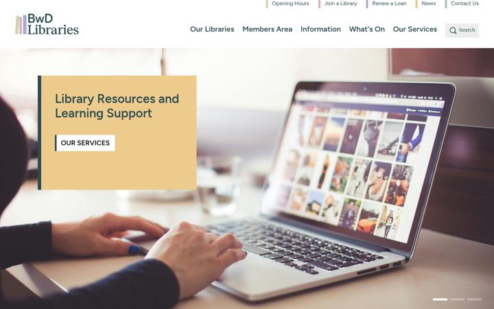 Screenshot of bwdlibraries.com