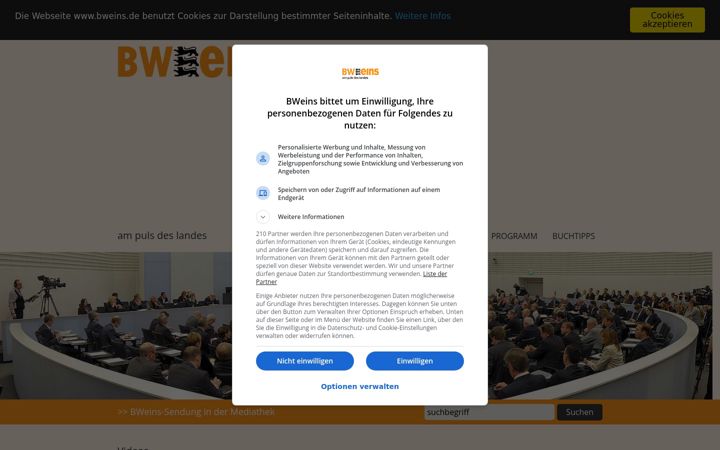 Screenshot of bweins.de