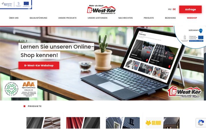 Screenshot of bwestker.at