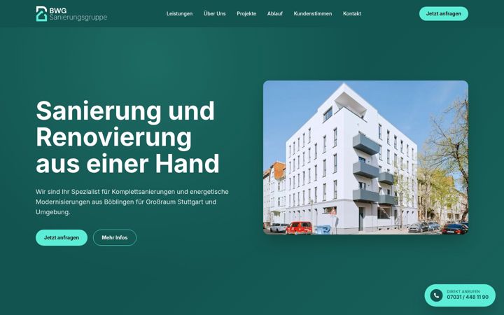 Screenshot of bwg-boeblingen.de