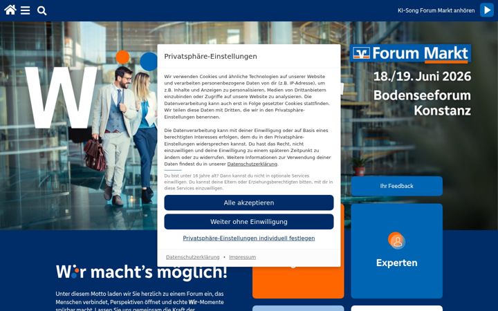 Screenshot of bwgv-forummarkt.de