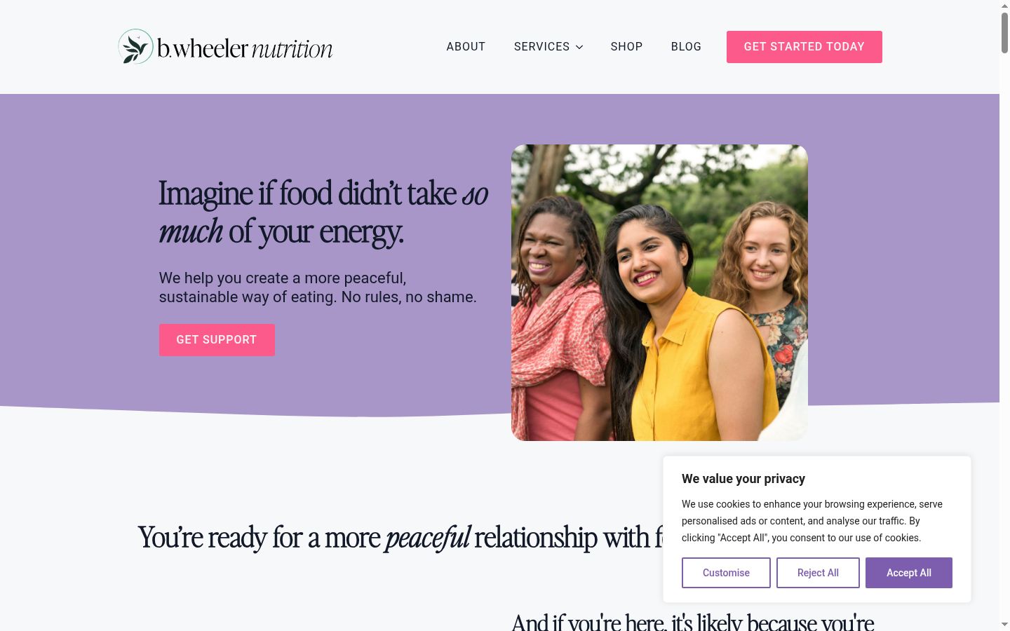 Captura de ecrã do banner de consentimento apresentado antes de qualquer interação