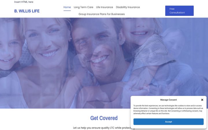 Screenshot of bwillislife.com