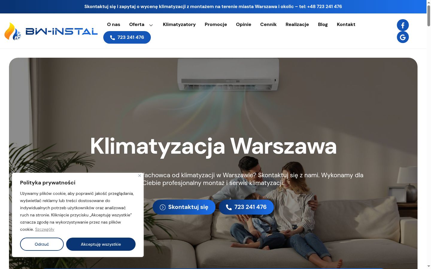 Képernyőkép a bármilyen interakció előtt megjelenő hozzájárulási bannerről