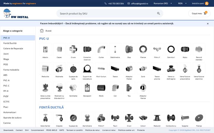 Screenshot of bwinstal.ro