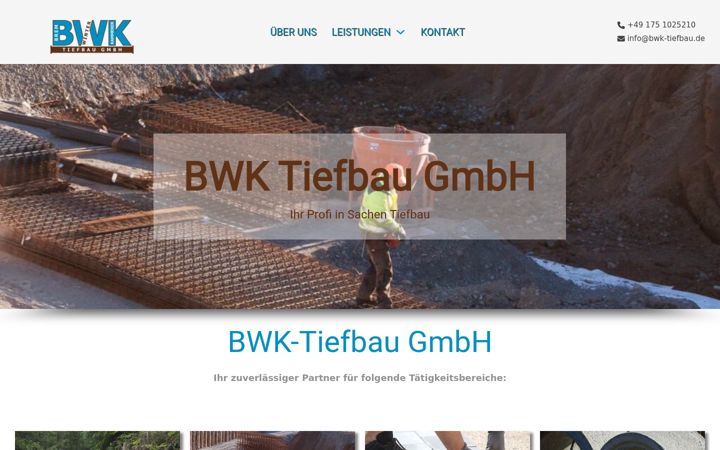 Screenshot of bwk-tiefbau.de